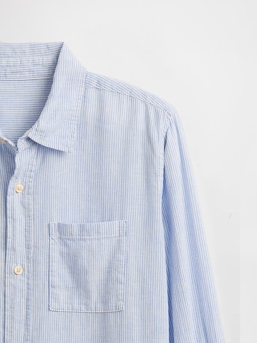 Image number 3 showing, Kids Linen-Blend Shirt