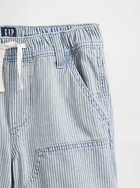 Kids Pull-On Loose Denim Cargo Shorts