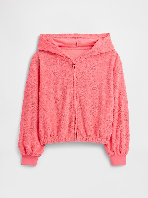 Kids Relaxed Towel Terry Zip Hoodie