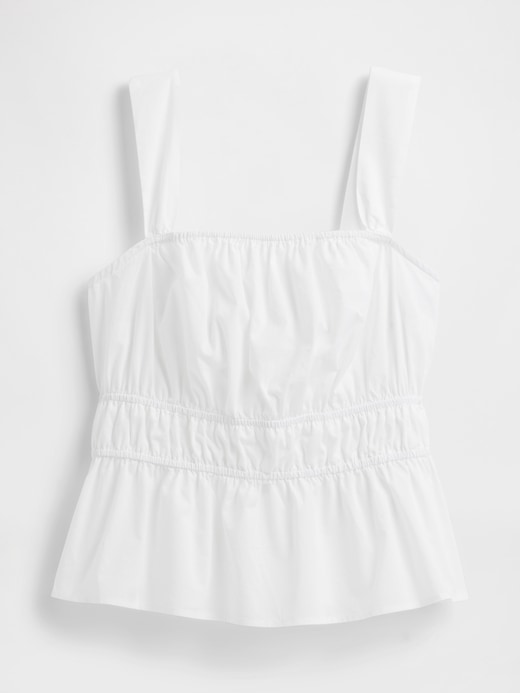 Image number 5 showing, Smocked Cropped Squareneck Top