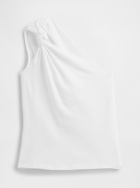 One-Shoulder Stretch-Jersey Tank Top