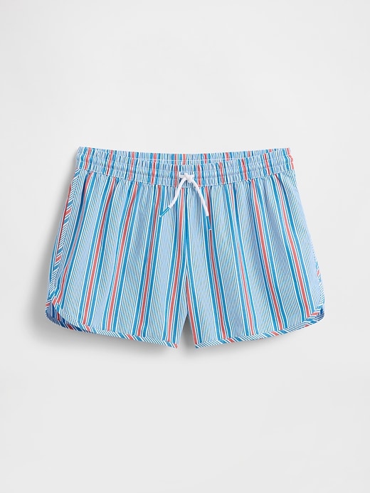 Image number 1 showing, Kids Stripe Poplin Pull-On Shorts