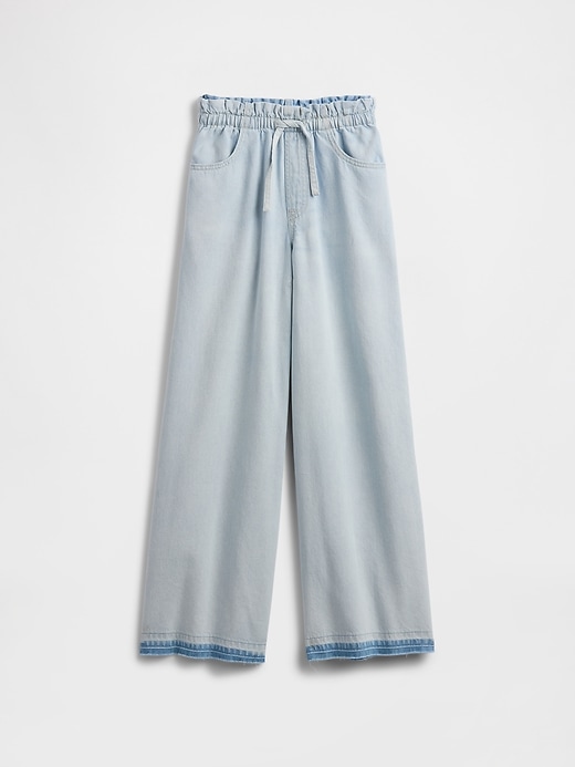 Image number 1 showing, Kids High Rise Pull-On Baggy Jeans