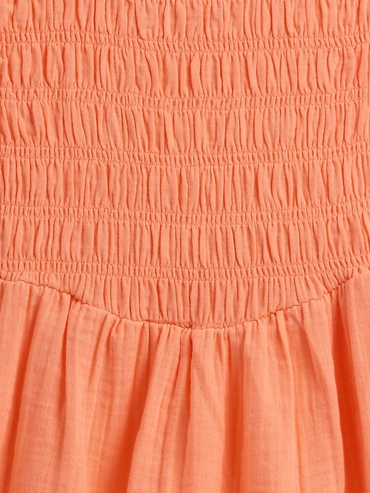 Image number 3 showing, Kids Smocked Gauze Peplum Top