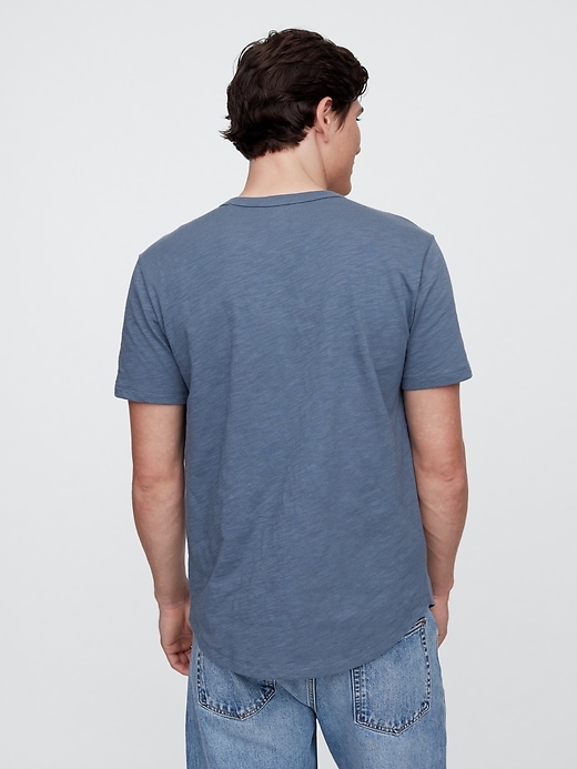 Image number 2 showing, Lived-In Curved Hem Crewneck T-Shirt