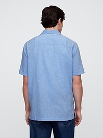 Linen-Blend Vacay Shirt in Standard Fit