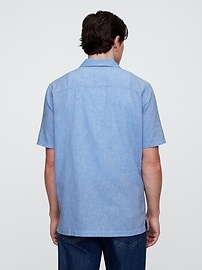Linen-Blend Vacay Shirt in Standard Fit