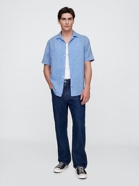 Linen-Blend Vacay Shirt in Standard Fit