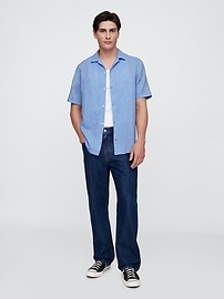Linen-Blend Vacay Shirt in Standard Fit
