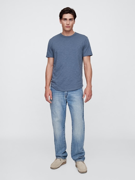 Image number 3 showing, Lived-In Curved Hem Crewneck T-Shirt