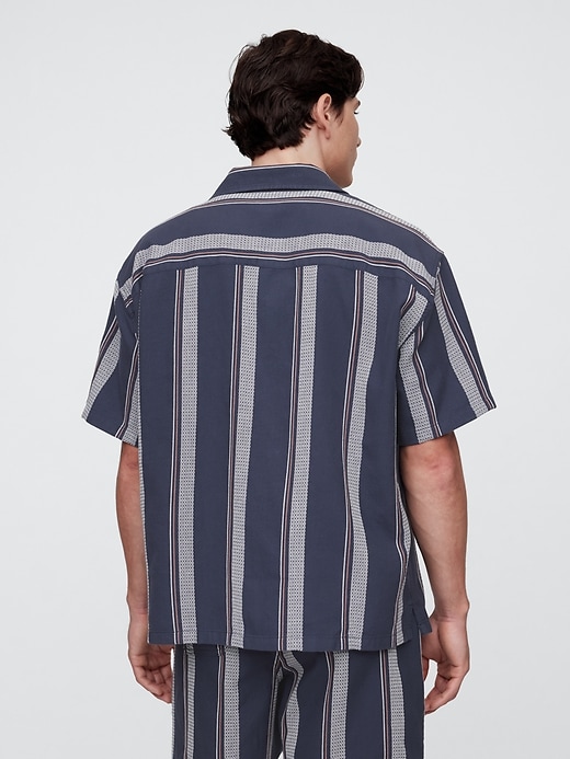 Image number 2 showing, Boxy Texture-Stripe Vacay Shirt