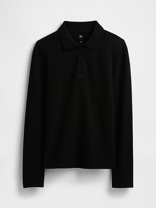 Image number 1 showing, Kids Uniform Stretch Pique Polo Shirt