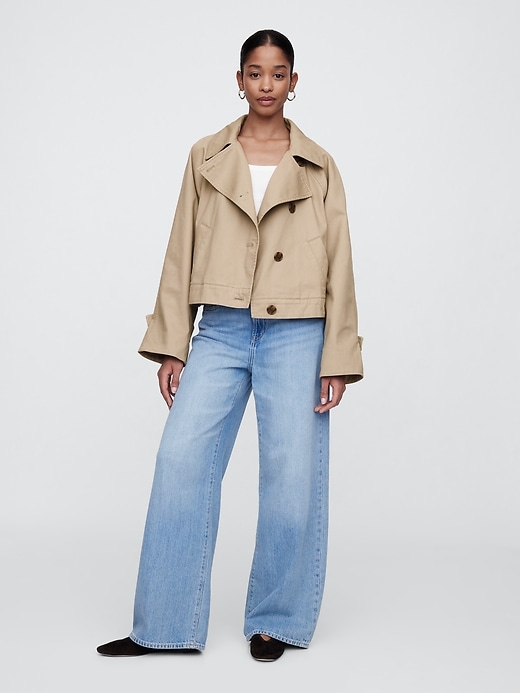 Image number 3 showing, Cropped Modern Trench