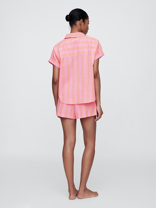 Image number 2 showing, Relaxed Stripe Poplin PJ Boxer Shorts