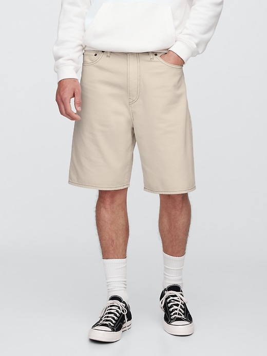 Image number 3 showing, 9" SuperSoft Loose Denim Shorts