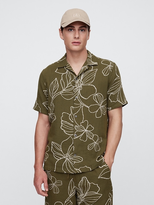 Image number 1 showing, Gauze Vacay Shirt in Standard Fit