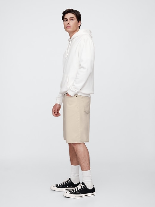 Image number 4 showing, 9" SuperSoft Loose Denim Shorts