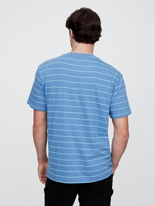 Image number 2 showing, Texture-Stripe Original Pocket T-Shirt