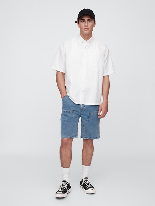 Image number 1 showing, 9" Denim Carpenter Shorts