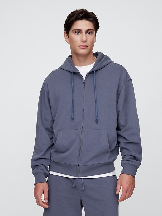Image number 1 showing, Vintage Soft Oversized Zip Hoodie