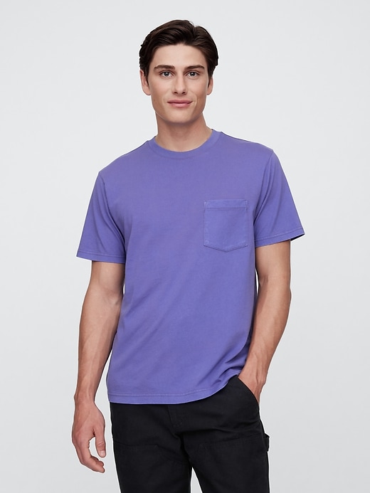 Image number 1 showing, Everyday Soft Sunwashed Original Pocket T-Shirt