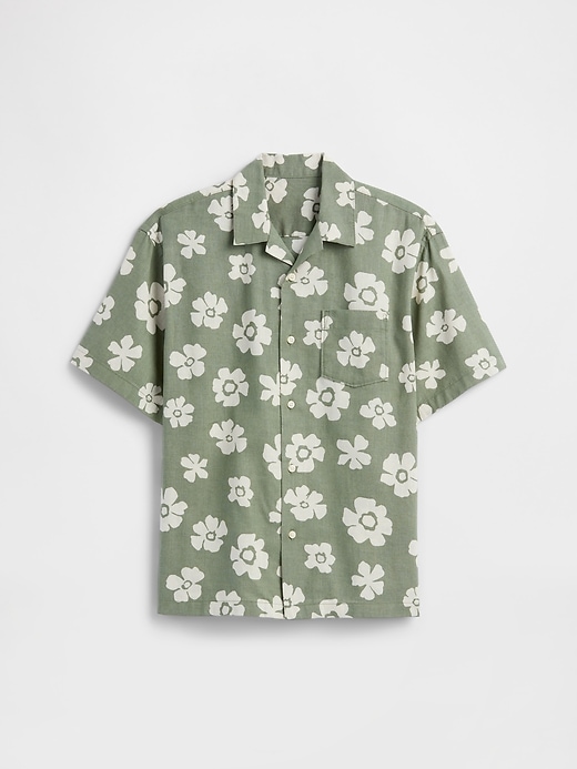 Image number 1 showing, Kids Relaxed Linen-Blend Vacay Shirt