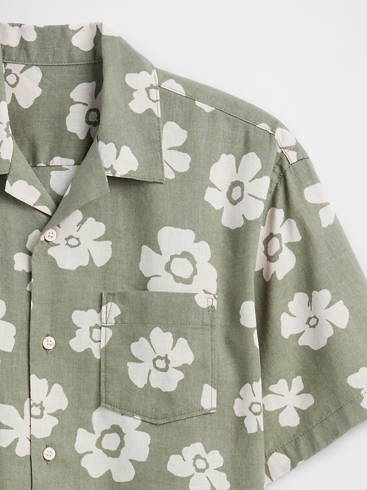 Image number 3 showing, Kids Relaxed Linen-Blend Vacay Shirt