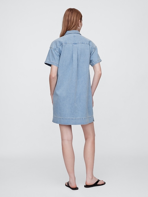 Image number 2 showing, Oversized Denim Shirtdress