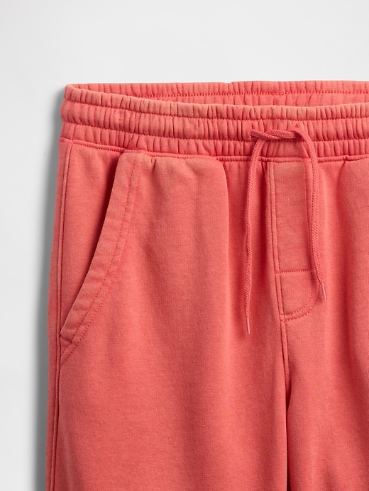 Image number 3 showing, Kids Washed-Fleece Pull-On Shorts