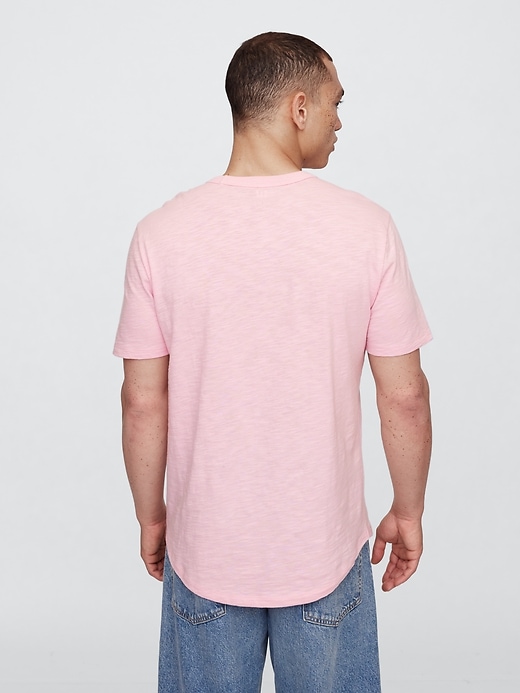 Image number 2 showing, Lived-In Curved Hem Crewneck T-Shirt
