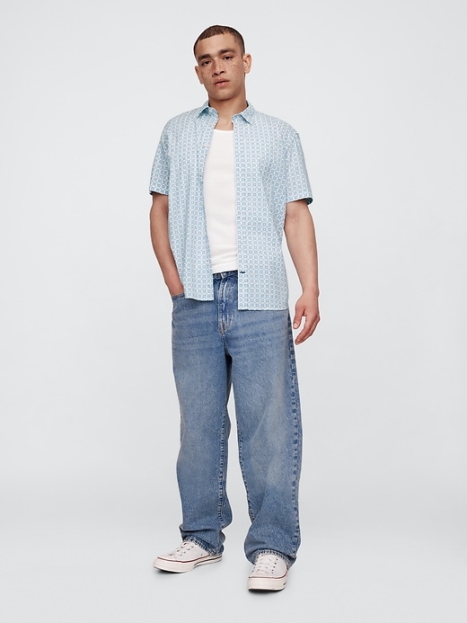 Image number 3 showing, Stretch Poplin Shirt in Standard Fit