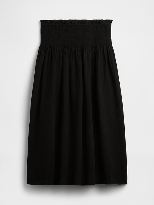 Image number 5 showing, Smocked Gauze Maxi Skirt