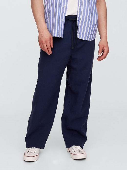 Image number 3 showing, Gauze Baggy Easy Pants