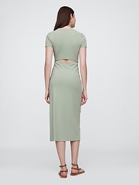 Cutout Maxi T-Shirt Dress
