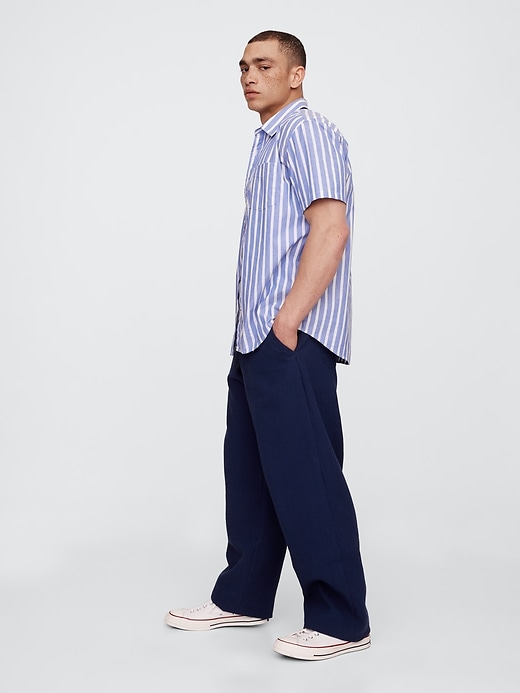 Image number 4 showing, Gauze Baggy Easy Pants