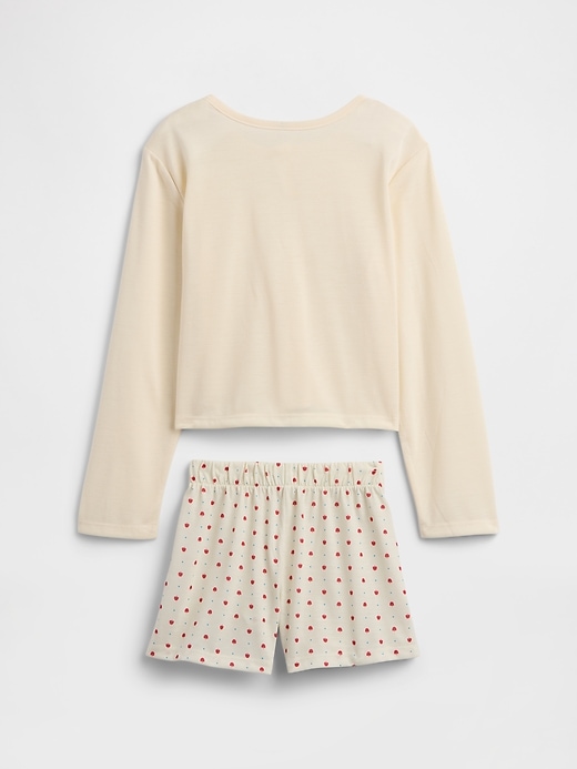 Image number 2 showing, Kids 100% Recycled Henley PJ Set