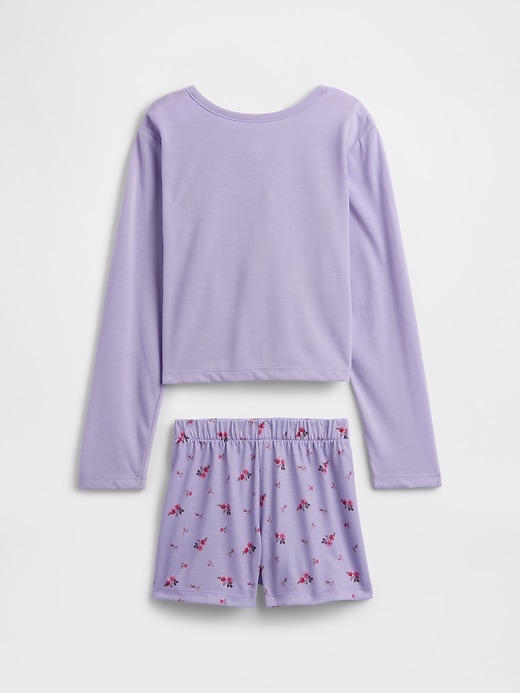 Image number 2 showing, Kids 100% Recycled Henley PJ Set