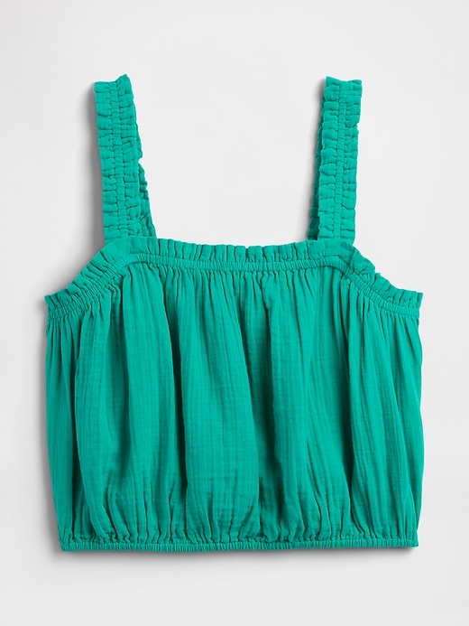 Image number 5 showing, Gauze Bubble Tank Top