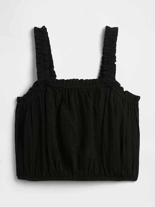 Image number 5 showing, Gauze Bubble Tank Top