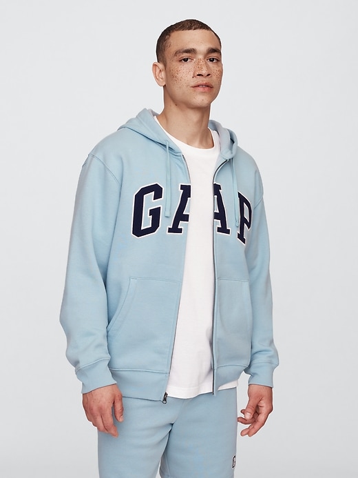 Image number 1 showing, Relaxed Gap Logo Zip Hoodie