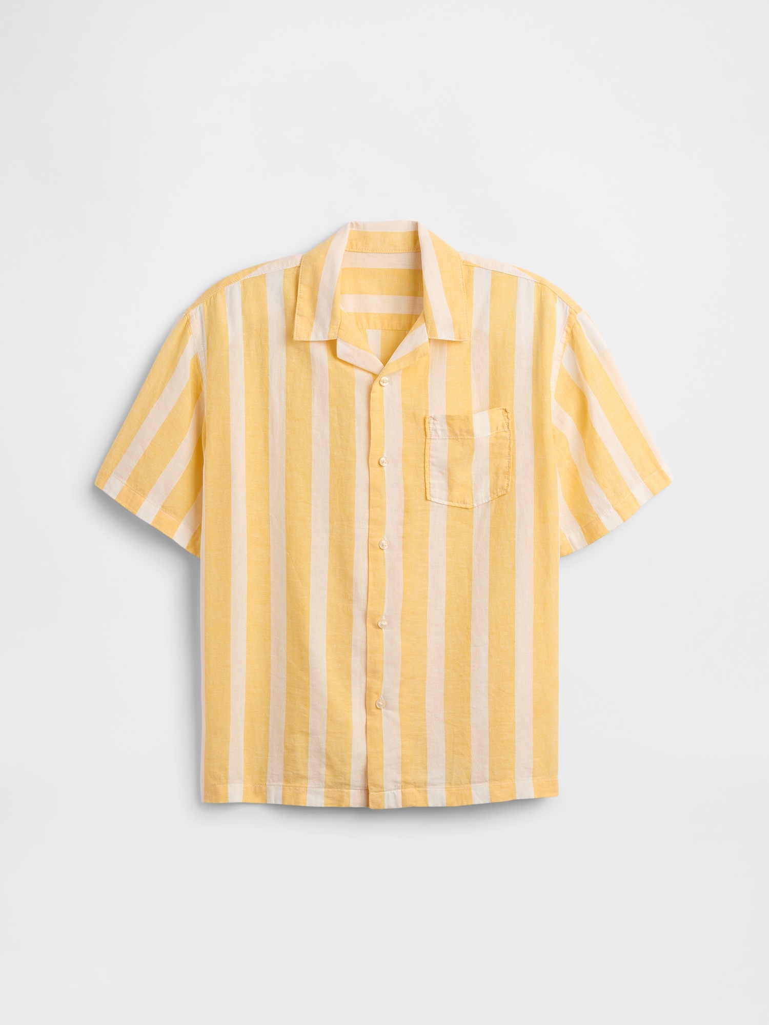 Kids Relaxed Linen-Blend Vacay Shirt