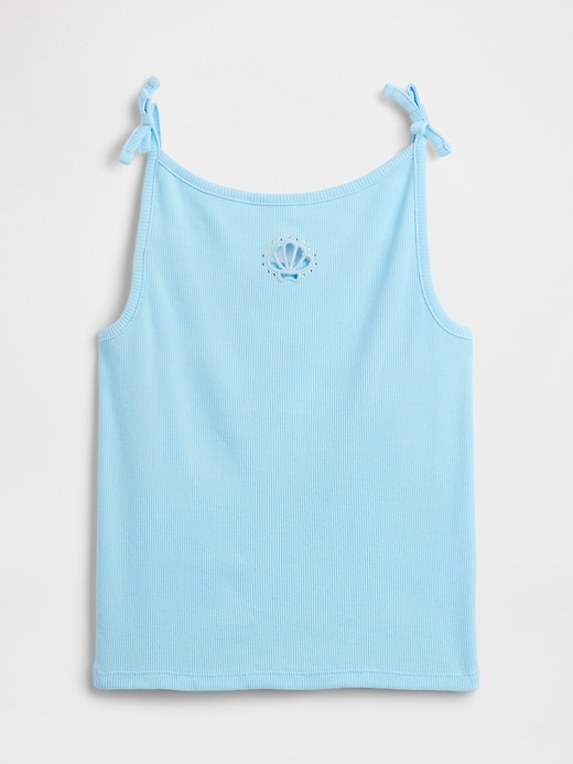 Image number 1 showing, Kids Ribbed Bow-Tie Tank Top