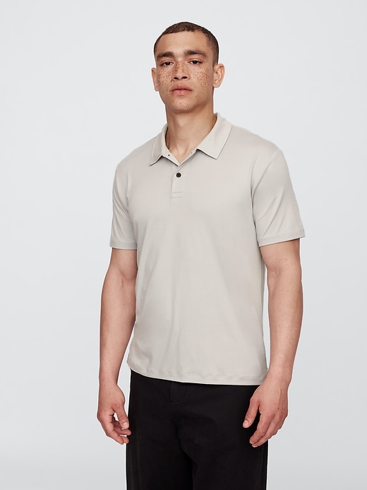 Image number 1 showing, GapFit Recycled Performance Polo Shirt