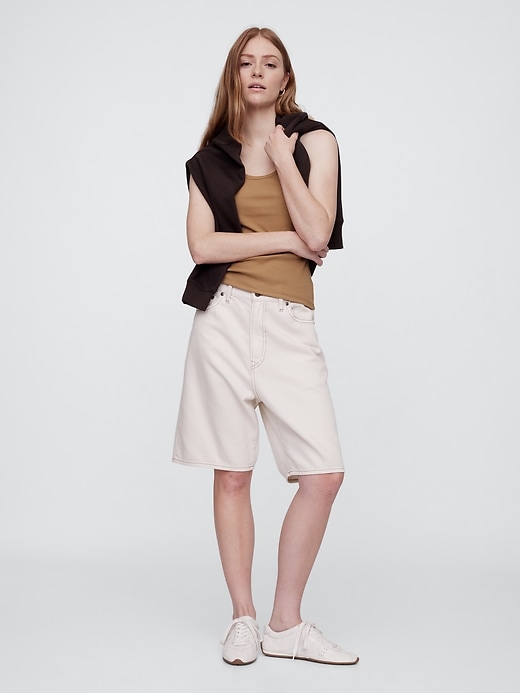 Image number 3 showing, Ribbed Scoopneck Tank Top