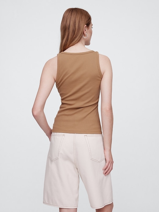 Image number 2 showing, Ribbed Scoopneck Tank Top