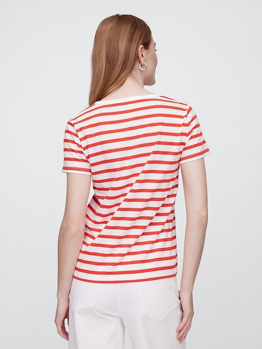 Image number 2 showing, Favorite Stripe V-Neck T-Shirt