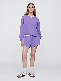 Oversized V-Neck Sweatshirt