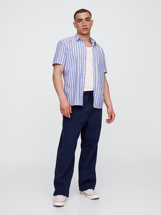 Image number 1 showing, Gauze Baggy Easy Pants