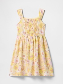 Kids Print Linen-Blend Dress