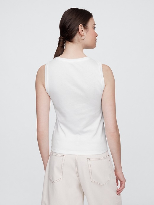Ribbed Shell Tank Top